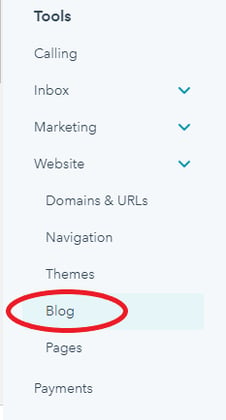 Edit Blogs  in HubSpot
